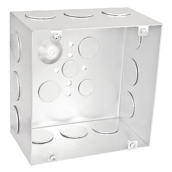 Southwire Electrical Box, 118 cu in, Square Box Type, 6 Gangs, Steel, Square Shape 6350-1 - main